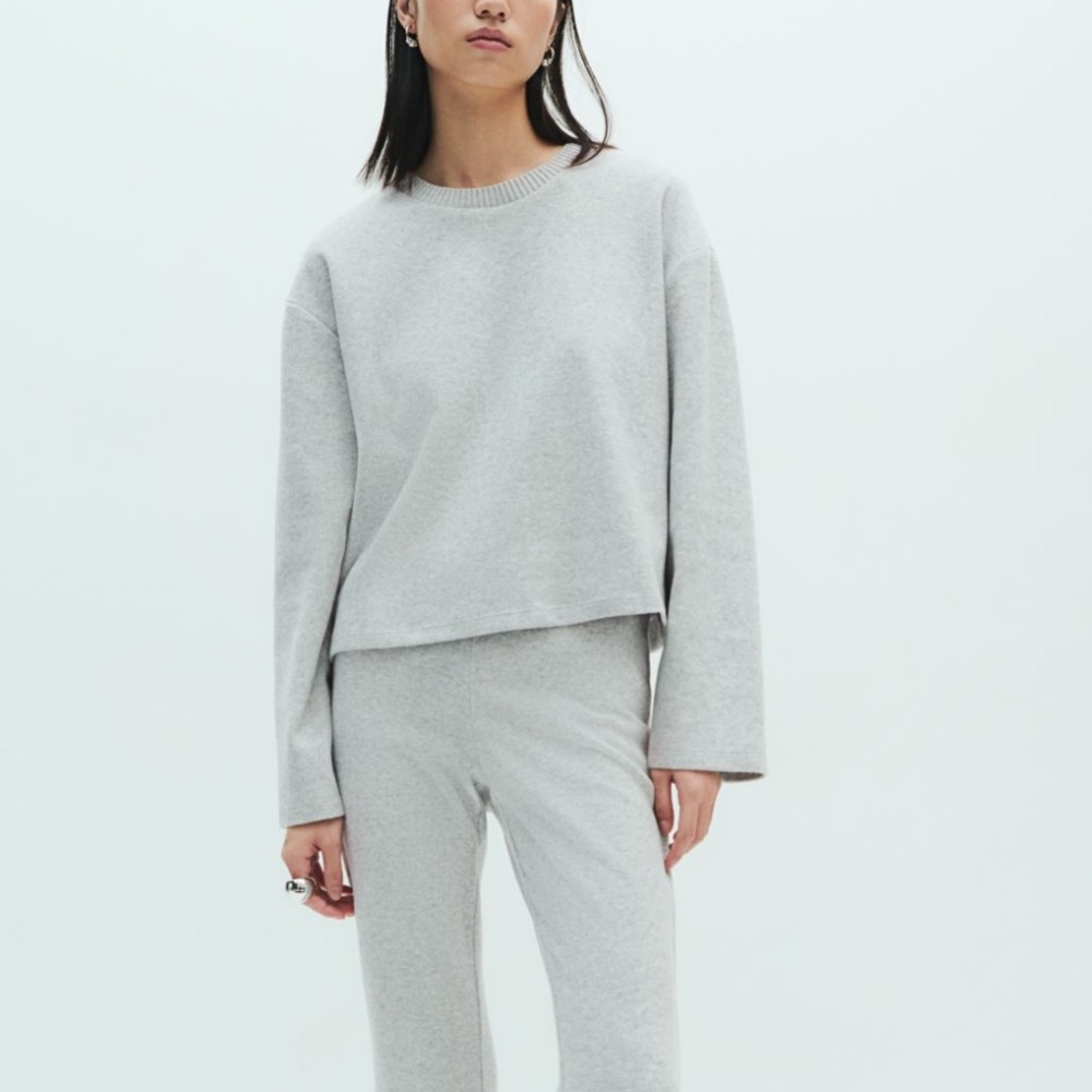 Knit gray sweater